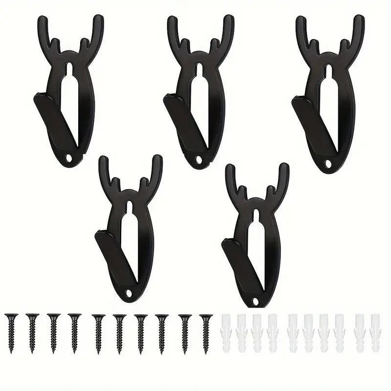 Heavy-Duty Steel European Antler Style Skull Hanger Wall Mount Bracket